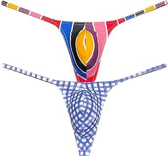 Botmois Men S Micro G Strings Bikini Underwear Male Slim Pouch Swim Thong Minimal Coverage