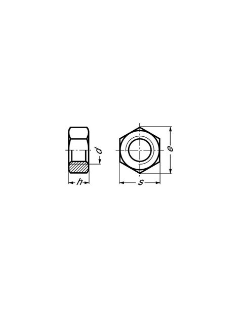 Ecrou Hexagonal Hu En Inox A Marine Norme Din