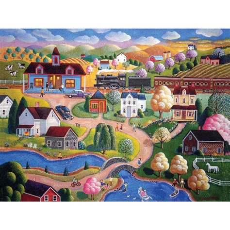 Country Station Large Piece Jigsaw Puzzle Spilsbury