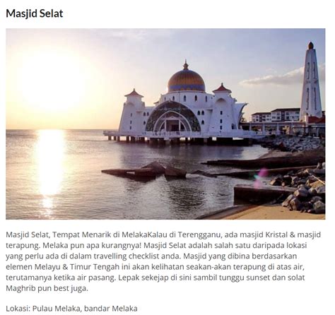 Tempat Menarik Di Melaka Lokasi Best Wajib Dikunjungi Hot Sex Picture