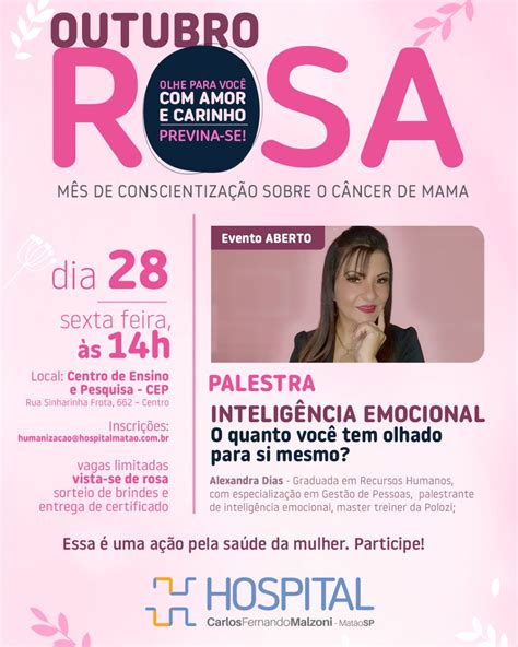 Palestra Sobre O Outubro Rosa Hospital Carlos Fernando Malzoni