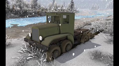 🚚Spintires: Тяжелые испытания для первой четырехоски ЯГ-12 на карте ...