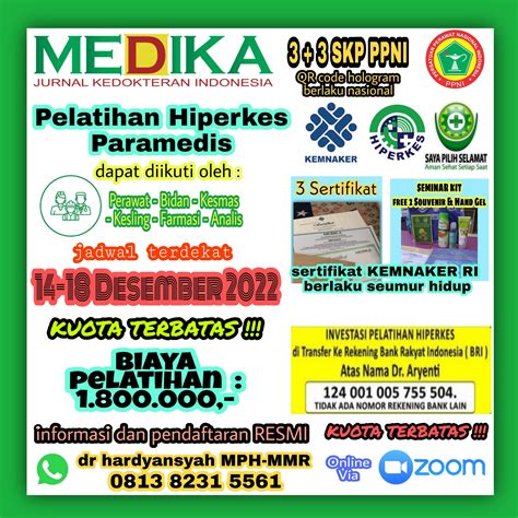 Pelatihan Hiperkes Paramedis Seminar Dokter