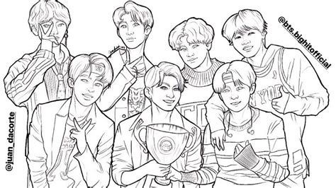 44 Dibujos Animados De Bts Para Colorear Para Colorear