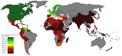 Gdp Nominal Per Capita Around The World 1960 Oc 1357 × 628 Mapporn