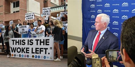 Pence Preaches Conservative Values At Unc Democratic Students Hold