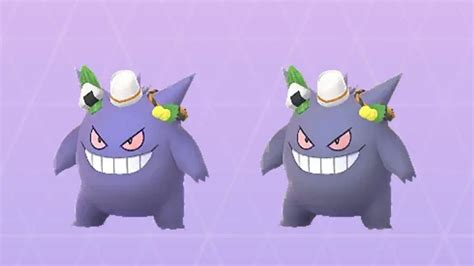 Pokemon Go Shiny Pikachu And Shiny Gengar Wearing Tricks Treats