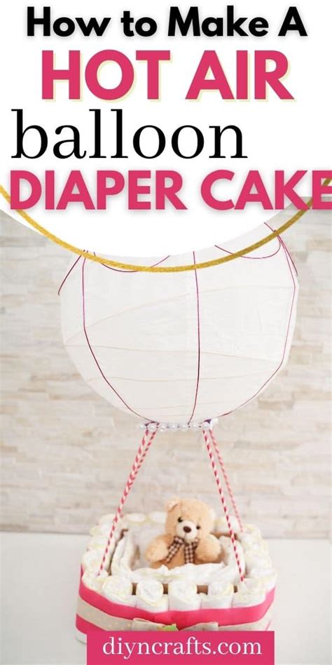 Cute Hot Air Balloon Diaper Cake Gift DIY Crafts