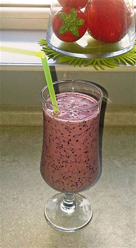 Banane Blaubeer Smoothie Von Hermine Chefkoch De