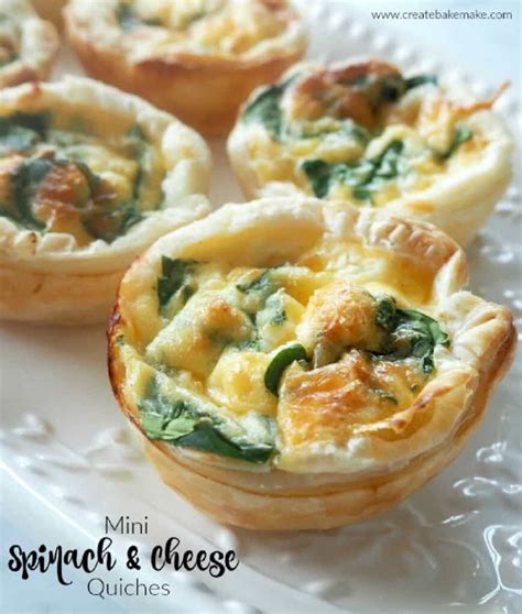 Spinach And Feta Mini Quiche Create Bake Make