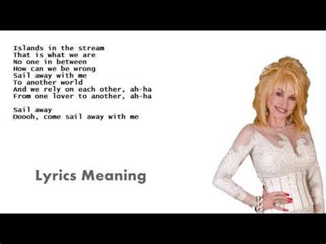 Dolly Parton Kenny Rogers Islands In The Stream Lyrics Meaning