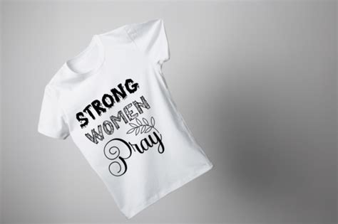 Strong Women Pray Svg T Shirt Design Graphic By Ujjal Mia · Creative