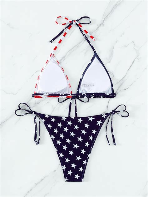 Womens Bikini Sets Triangle String Brazilian Two Piece Swimsuit Thong