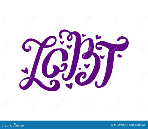 Vector Abstract Doodles Pattern Hand Written Pride Love Peace Lettering With Rainbow Gay