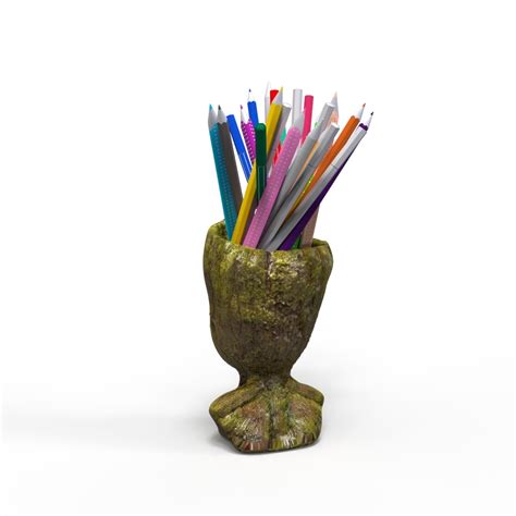 STL File Baby Groot Pencil Holder 3MF 3D Printable Model To