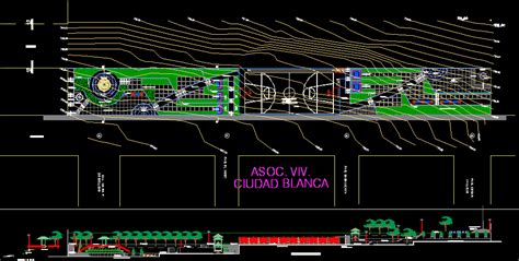 Plaza Mirador En AutoCAD Librería CAD