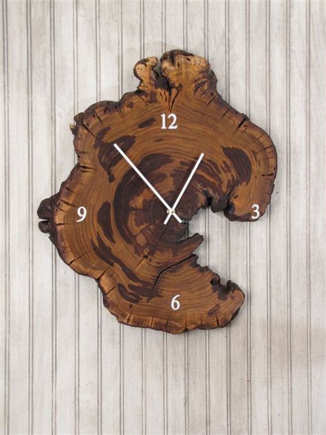 Redbud Wood Clock Live Edge Reclaimed Tree Slice M Veis De Madeira