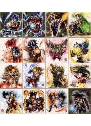 Dragon Ball Shikishi Art Raging Set Cards