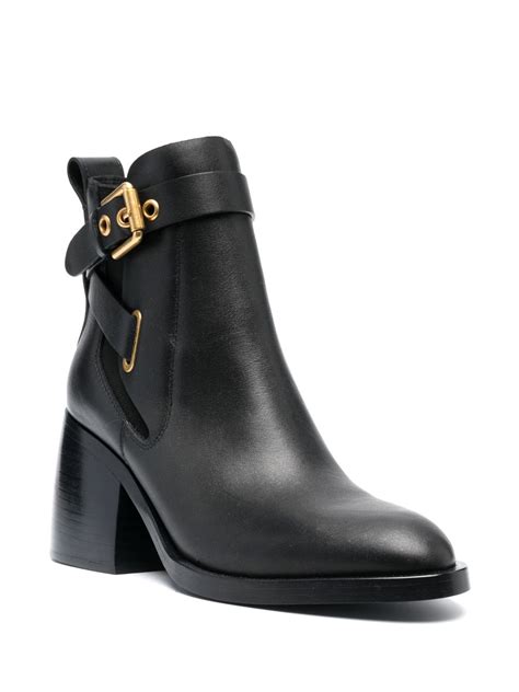 See By Chloé Averi 75mm Leather Ankle Boots Farfetch