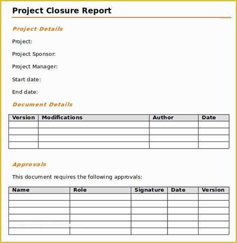 Awe Inspiring Examples Of Info About Simple Project Closure Report