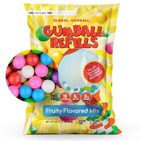 Gumball Machine Refill Bubble Gum 1lb Premium Gumballs For Candy