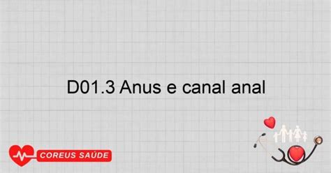 D01 3 Ânus E Canal Anal Anatomia E Saúde