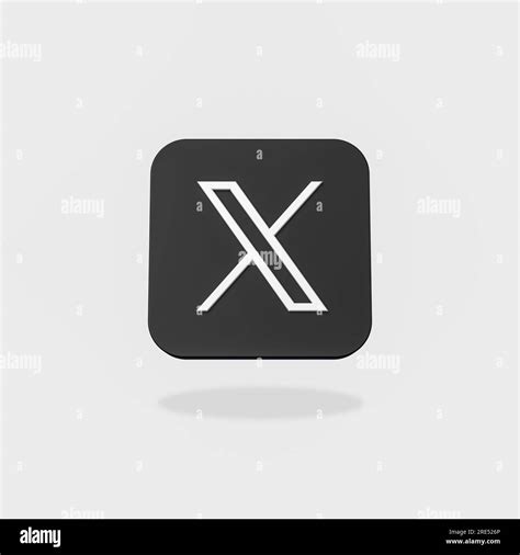 X App Icon, former Twitter, on Flat Gray Background Stock Photo - Alamy