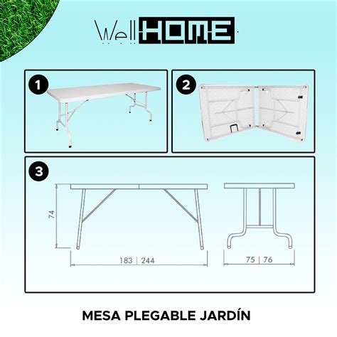 Mesa Maleta Plegable De Estructura Met Lica Cm X Cm X Cm Conforama