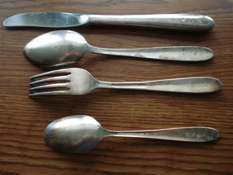 4 Piece Vintage Union Pacific Railroad Dining Car Table Ware 1 U £5446