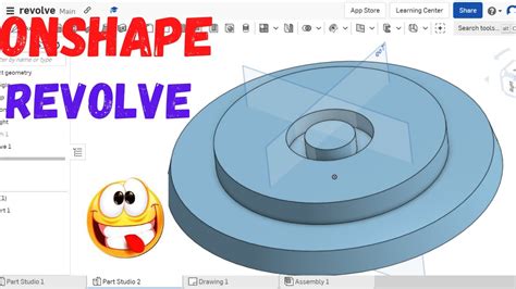 Onshape Revolve Tutorial Onshape Revolve Tool Youtube