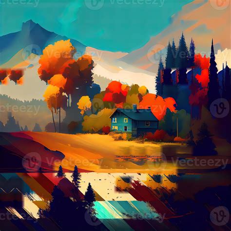 Landscape Art - 22416443 Stock Photo at Vecteezy