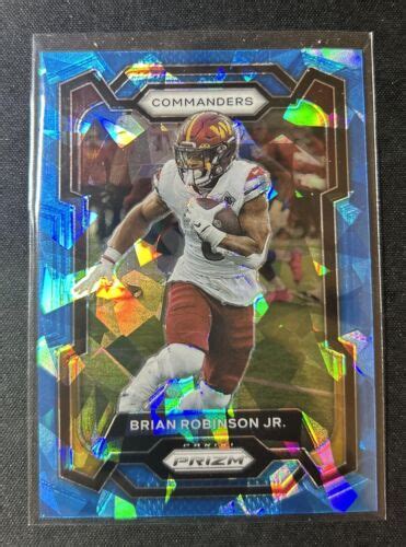 Panini Prizm Brian Robinson Jr Blue Ice Prizm Commanders