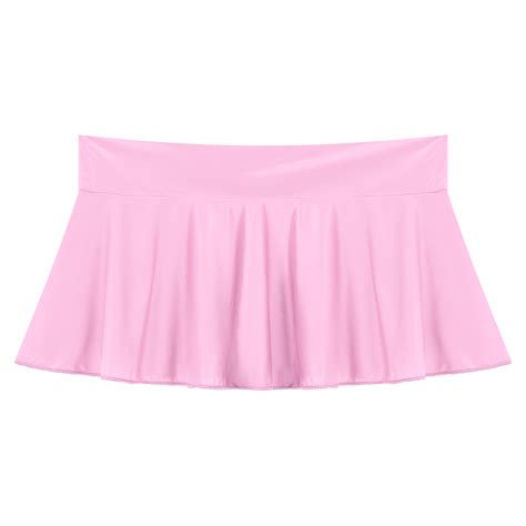 Mini Jupe Pliss E Volants Taille Basse Pour Femmes Lingerie Brillante Sexy V Tements De Nuit