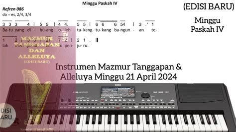 Instrumen Mazmur Tanggapan EDISI BARU Minggu Paskah IV Minggu 21