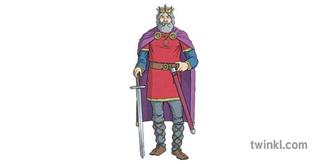 King Uther Pendragon Illustration Twinkl