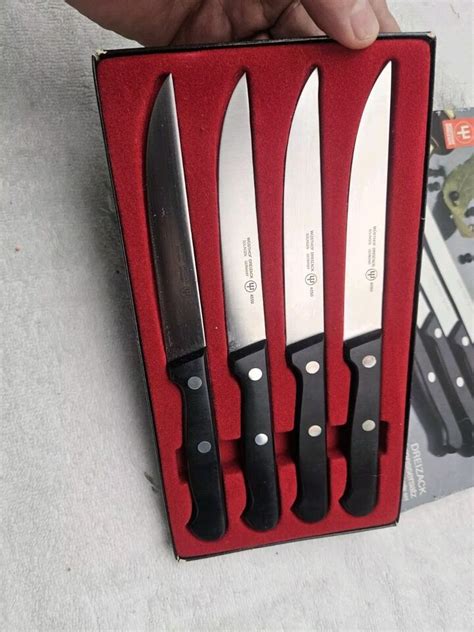 Wusthof Dreizack Steak Knife Set 4050 4 Piece Set Nice Ebay