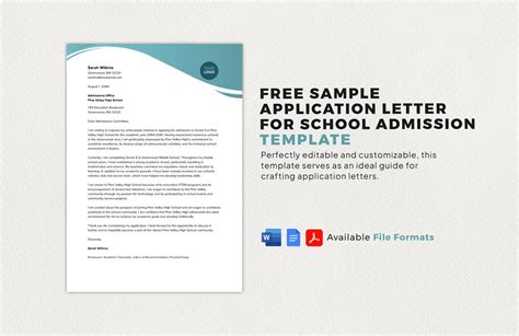 Admission Letter Templates In Pdf Free Download