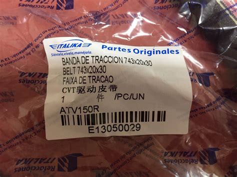 Banda Traccion Original Italika Vitalia Atv150 Cs125 D125 Xs Mercado