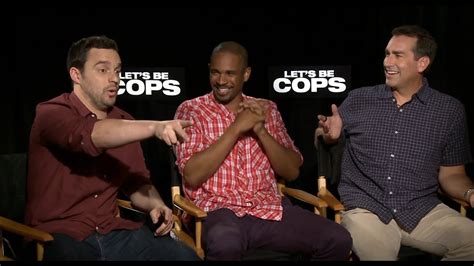 Jake Johnson Damon Wayans Jr And Rob Riggle On The Let S Be Cops