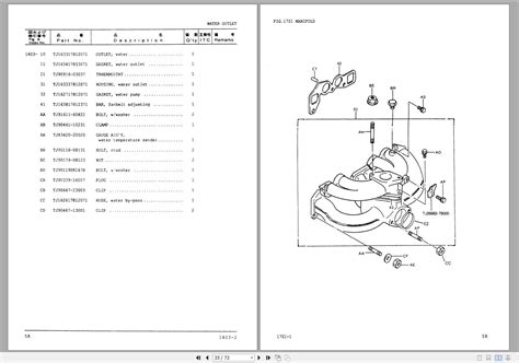 Komatsu Forklift Truck Fg Gasoline Engine K Parts Manual Pga K