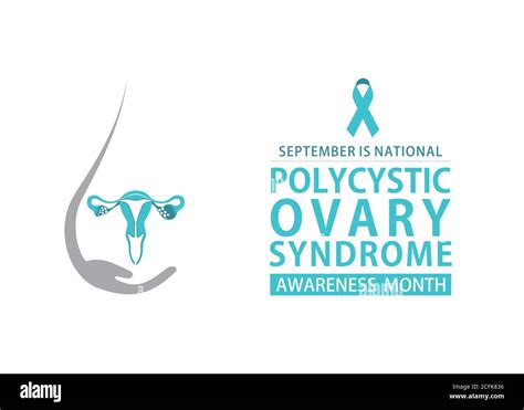 vector illustration of Polycystic Ovary Syndrome Awareness Month poster ...