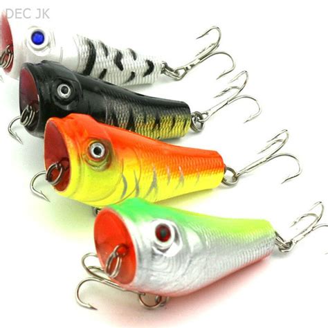 Isca Artificial Fishing Lures Top Water Floating Lure Popper With Hooks