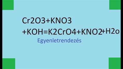 Cr2O3 + KOH: Phản Ứng Hóa Học và Ứng Dụng