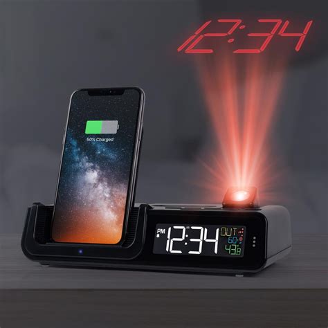 The Best Projection Alarm Clock Hammacher Schlemmer