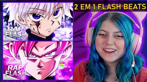 Reagindo A Rap Do Killua Rap Do Goku Black Casal 26 REACT Flash