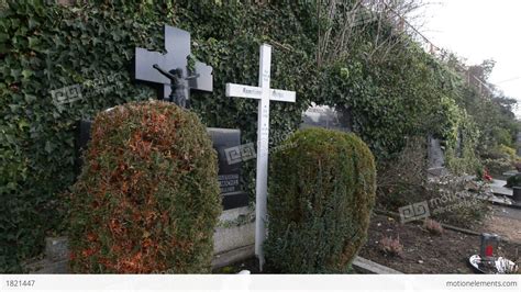 Anneliese Michel Grave Pan Tilt Shot 10924 Stock Video Footage