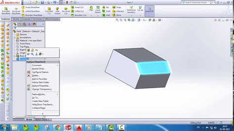 Solidworks Tutorial How To Use Chamfer Option In Solidworks YouTube