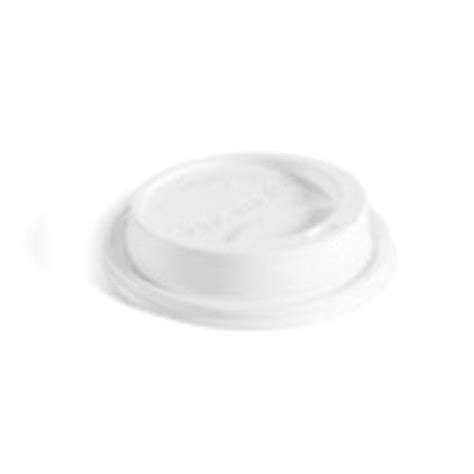 White Dome Slipper Lid For Oz Single Wall Hot Cup Case Kitchen Essentials