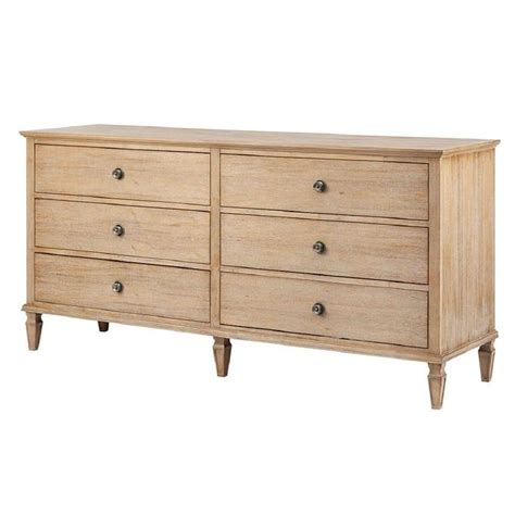 Olliix Madison Park Signature Victoria Light Natural 6 Drawers Dresser