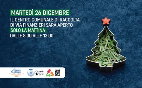 Avviso Amiu S P A Marted Dicembre Il Centro Comunale Di